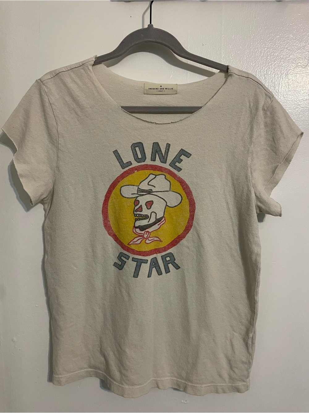imogene + willie Cream 'Lone Star' Graphic Tee